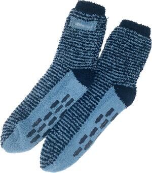 Fleece Socks Large Tupperware Non Slip Water Bottles Blue Light Dark Lined Warm